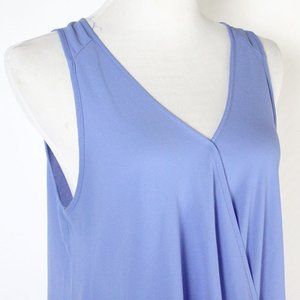 Lush blue surplice top blue L